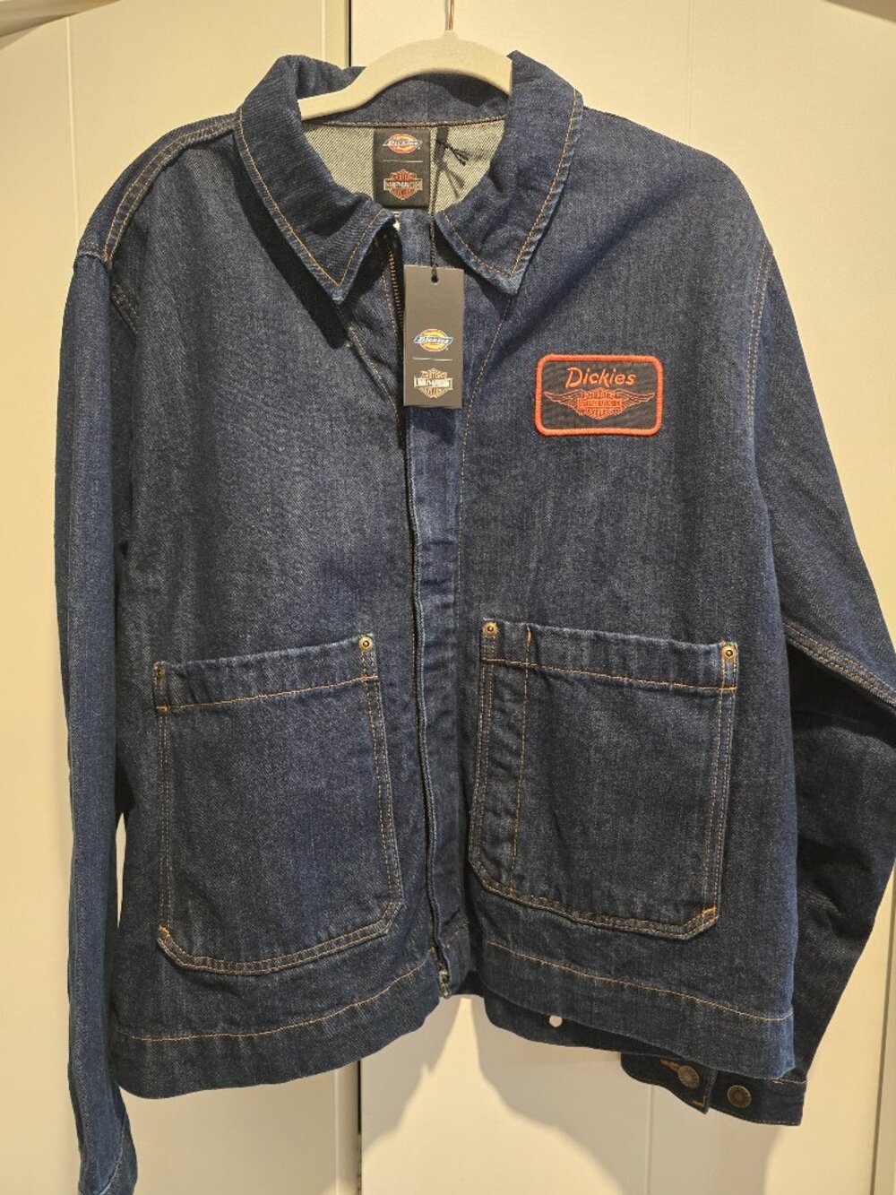 Dickies x Harley-Davidson Motorcycle Denim Jacket - 2026 Men's Size Large L NEW